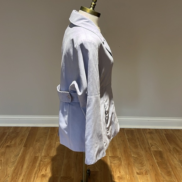 Jones New York faux suede lilac blazer size M - Picture 4 of 12